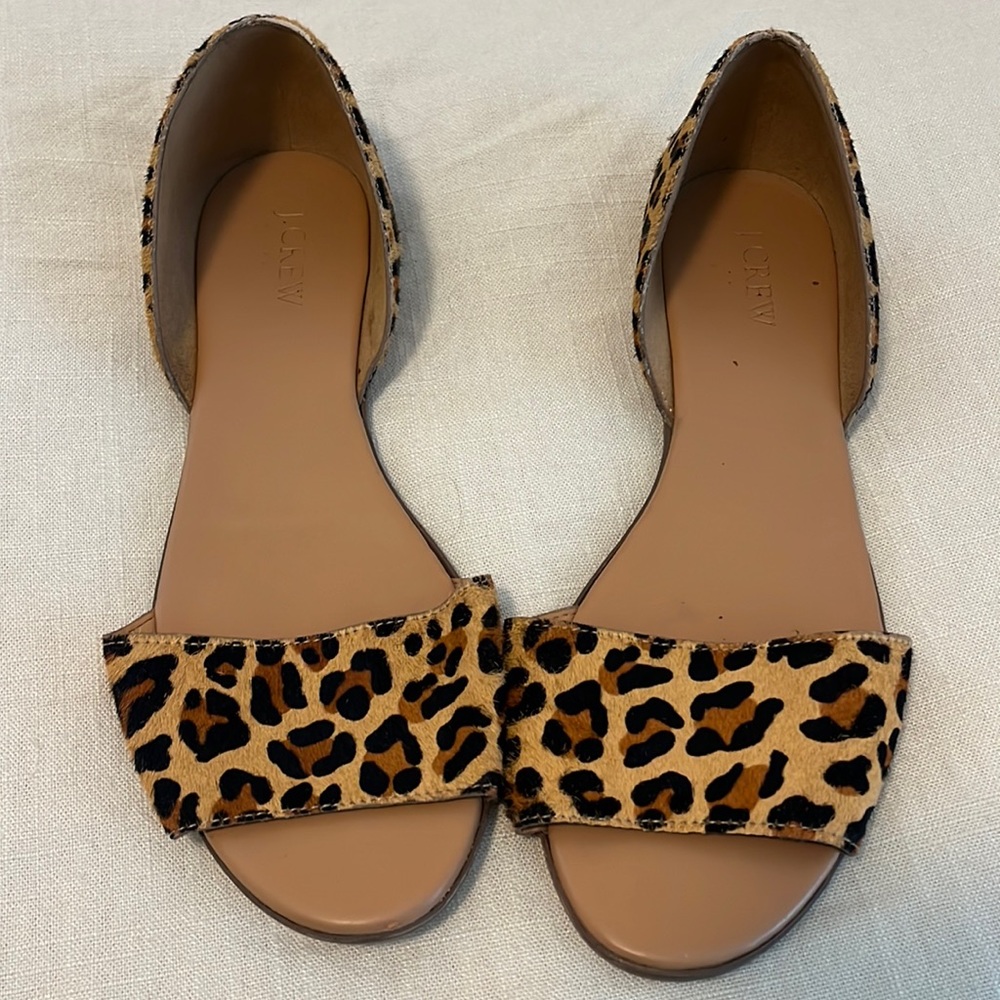 Jcrew size 9 open toe flats